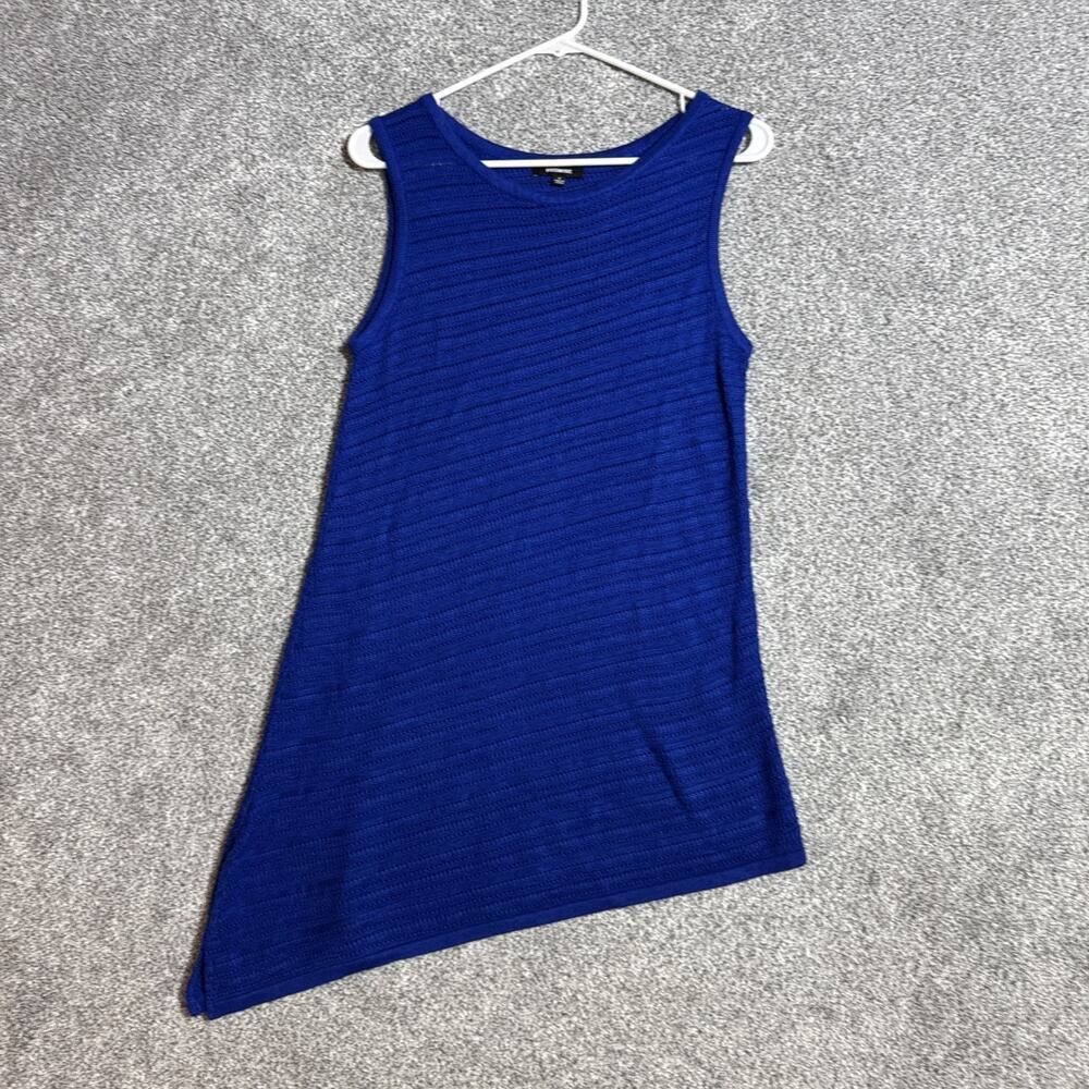 Asymmetrical Knit Tunic Top Womens Small‎ Avant Garde Minimalist Edgy Chic Mod